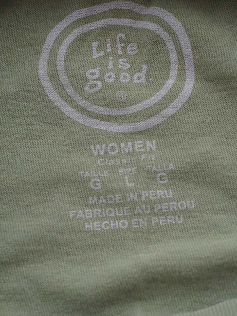 GAP Lime Green Graphic 'Love' Tee with Pink Accent - Picture 2 of 4